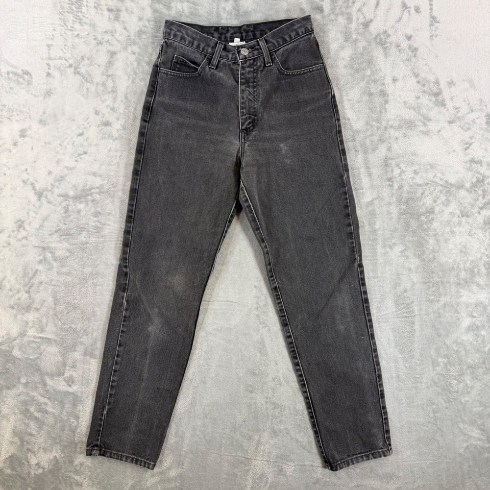 Vintage Guess Jeans High Rise Tapered Leg Jeans‎ Women's Size Black Faded Pants